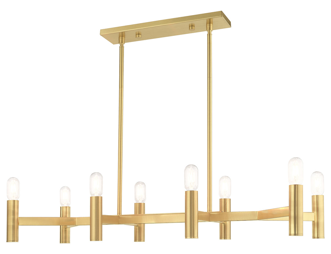 8 Light Linear Chandelier by Livex Lighting