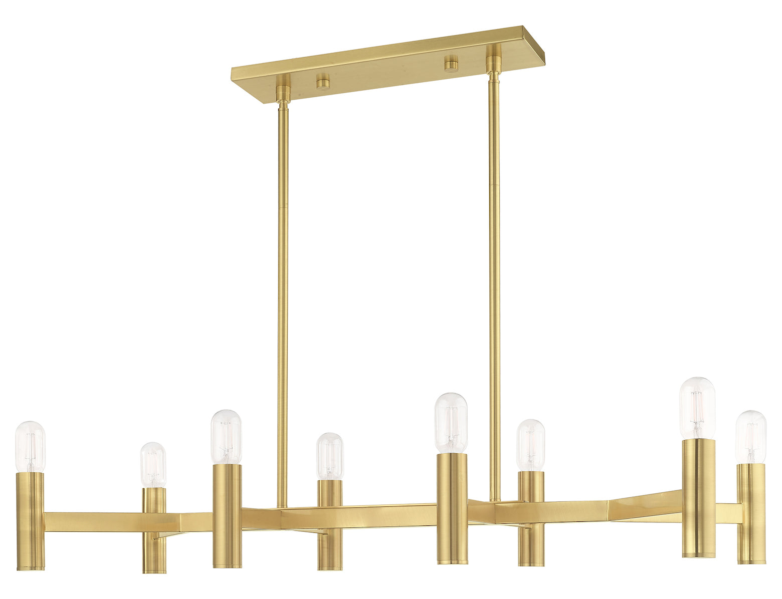 8 Light Linear Chandelier