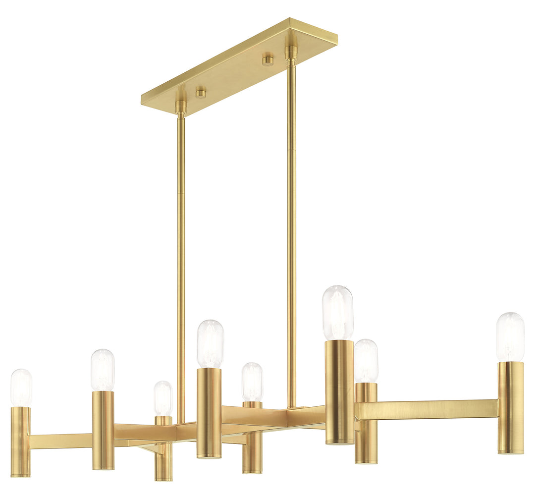 8 Light Linear Chandelier