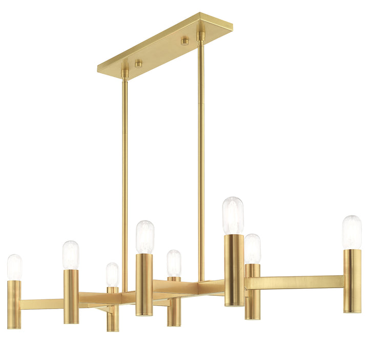 8 Light Linear Chandelier