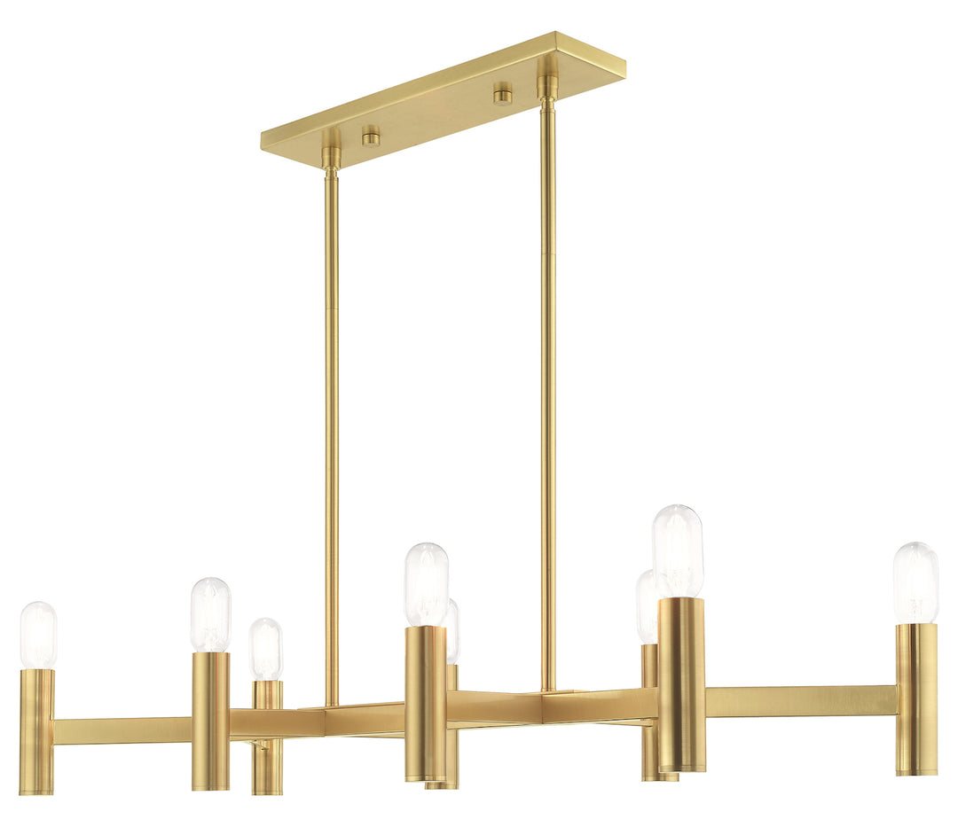 8 Light Linear Chandelier