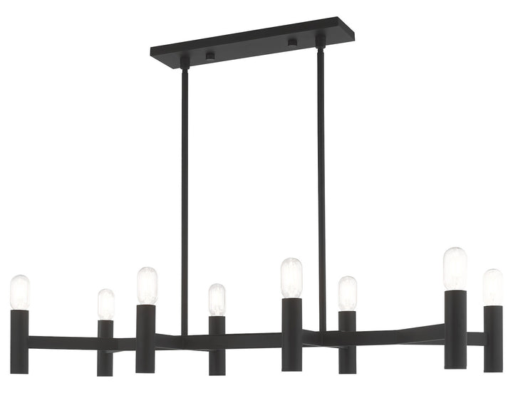 8 Light Linear Chandelier by Livex Lighting
