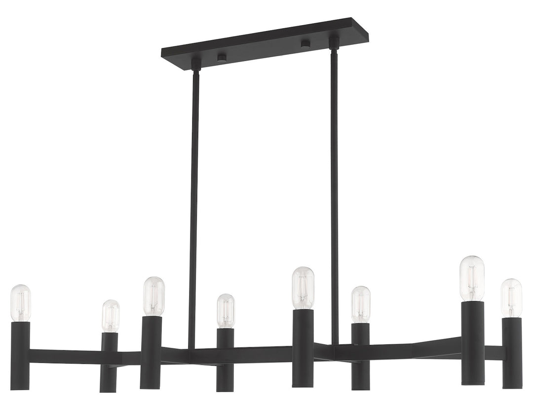 8 Light Linear Chandelier