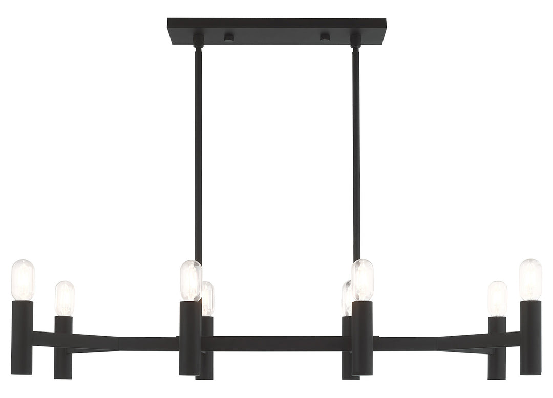 8 Light Linear Chandelier