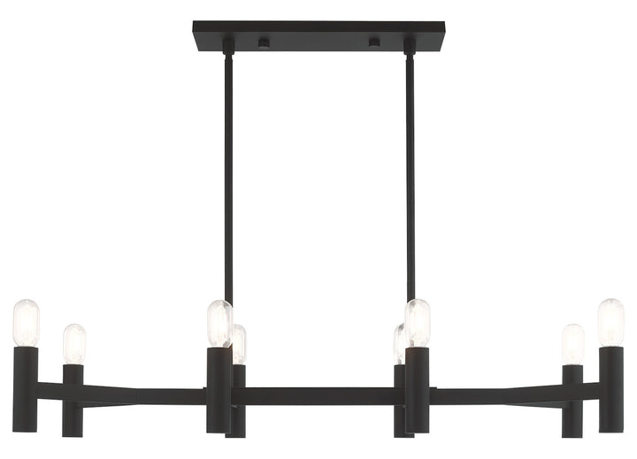 8 Light Linear Chandelier