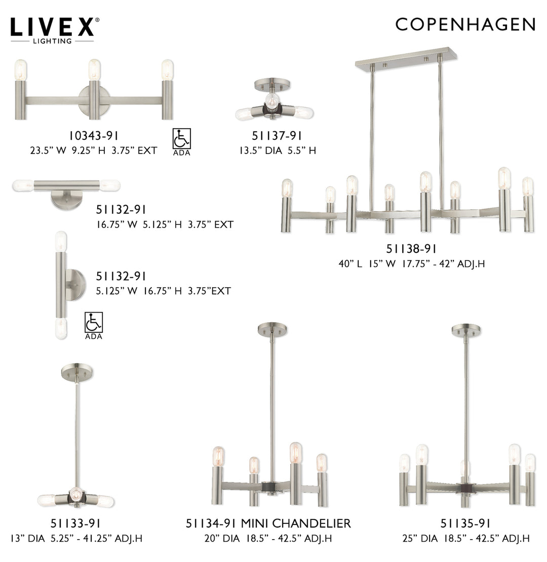 4 Light Mini Chandelier