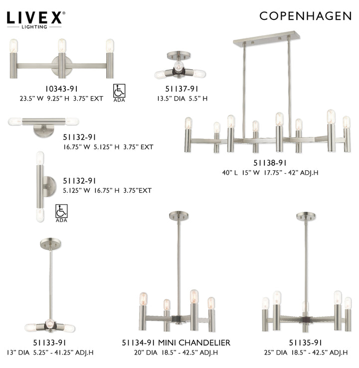 4 Light Mini Chandelier