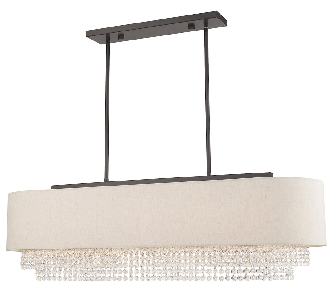 5 Light Linear Chandelier by Livex Lighting