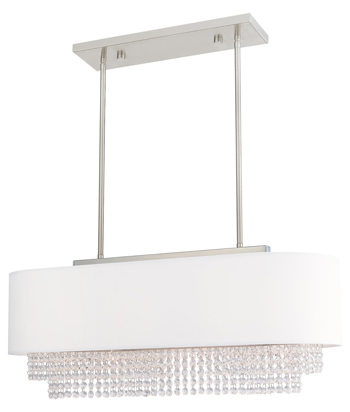 31 Inch 3 Light Linear Chandelier by Livex Lighting