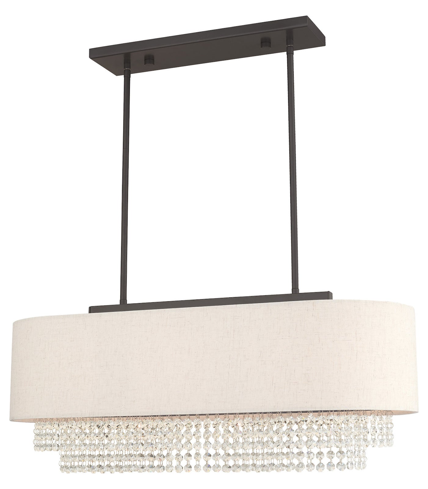 3 Light Linear Chandelier by Livex Lighting
