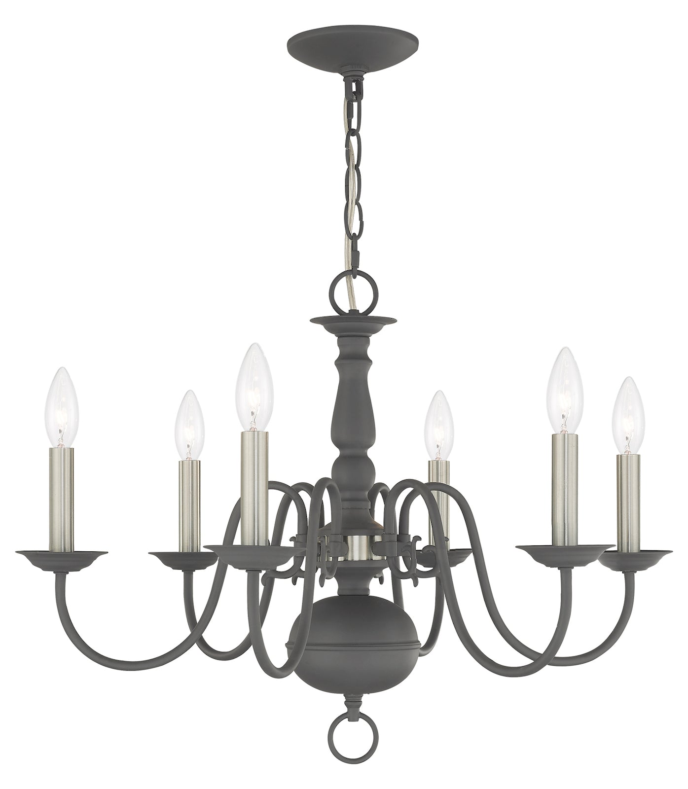 6 Light Chandelier by Livex Lighting