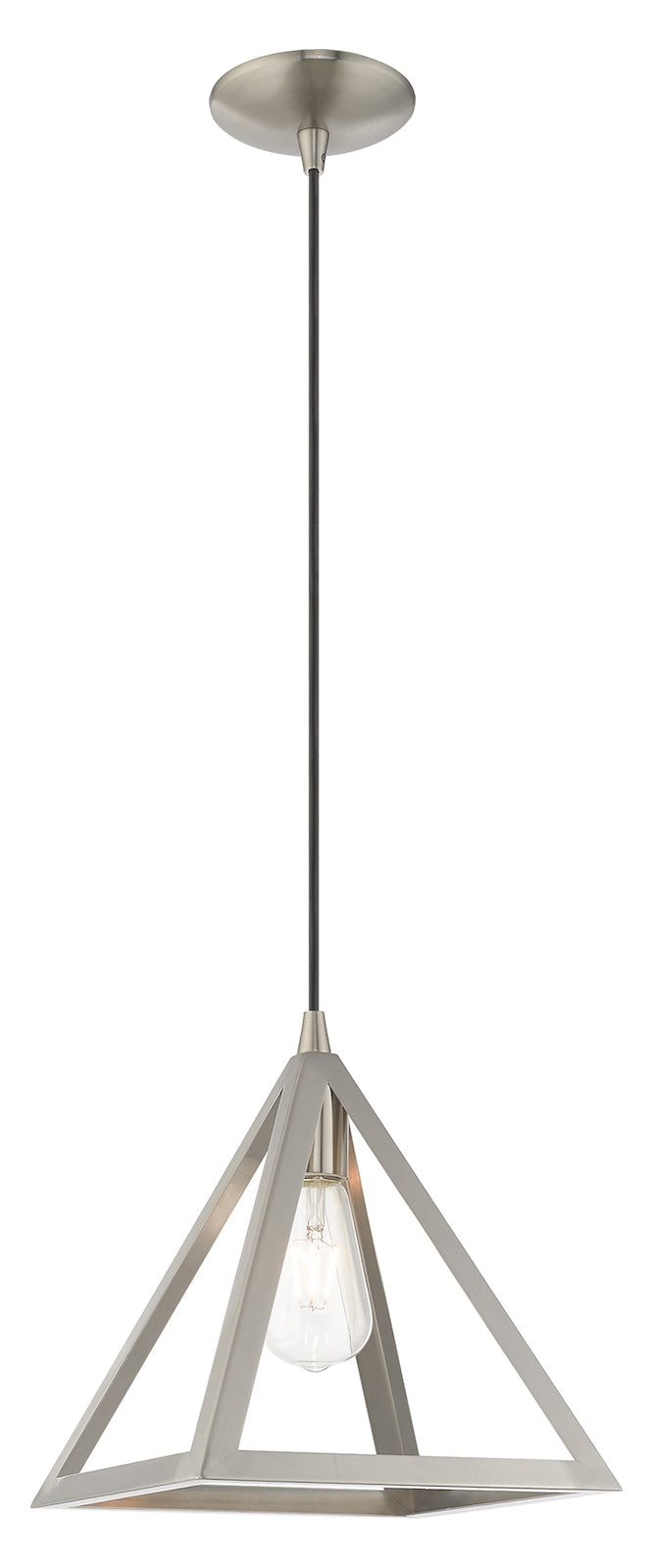Geometric Shade 13.875 Inch1 Light Mini Pendant by Livex Lighting