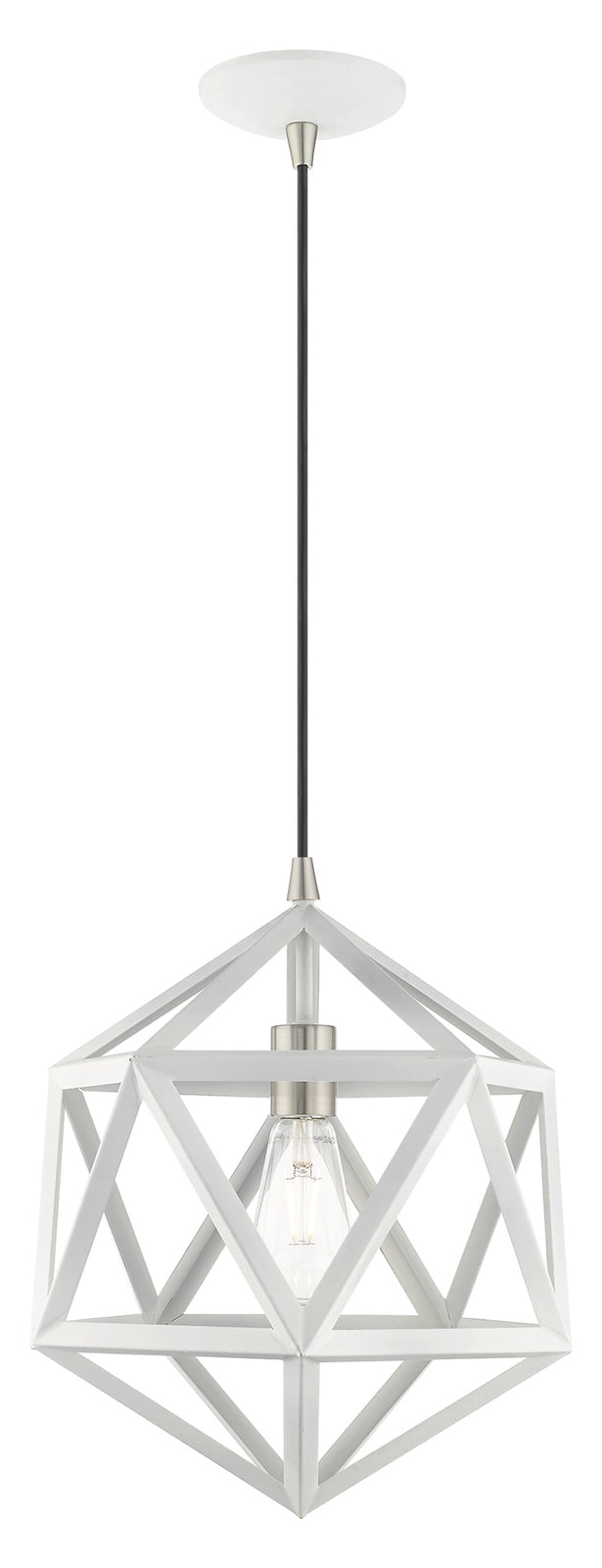 Geometric Shade 13 Inch1 Light Mini Pendant by Livex Lighting