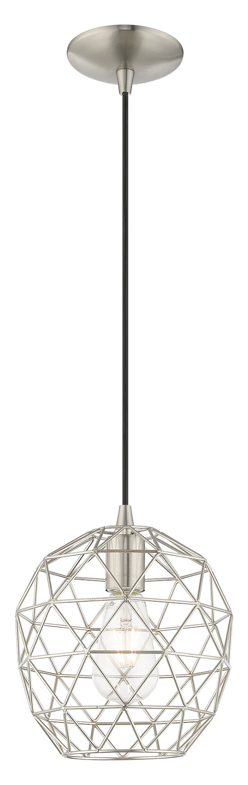 Geometric Shade 8 Inch 1 Light Mini Pendant