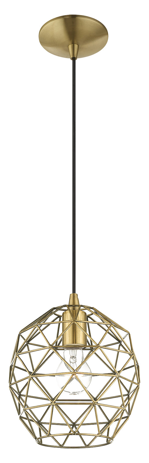 Geometric Shade 8 Inch 1 Light Mini Pendant