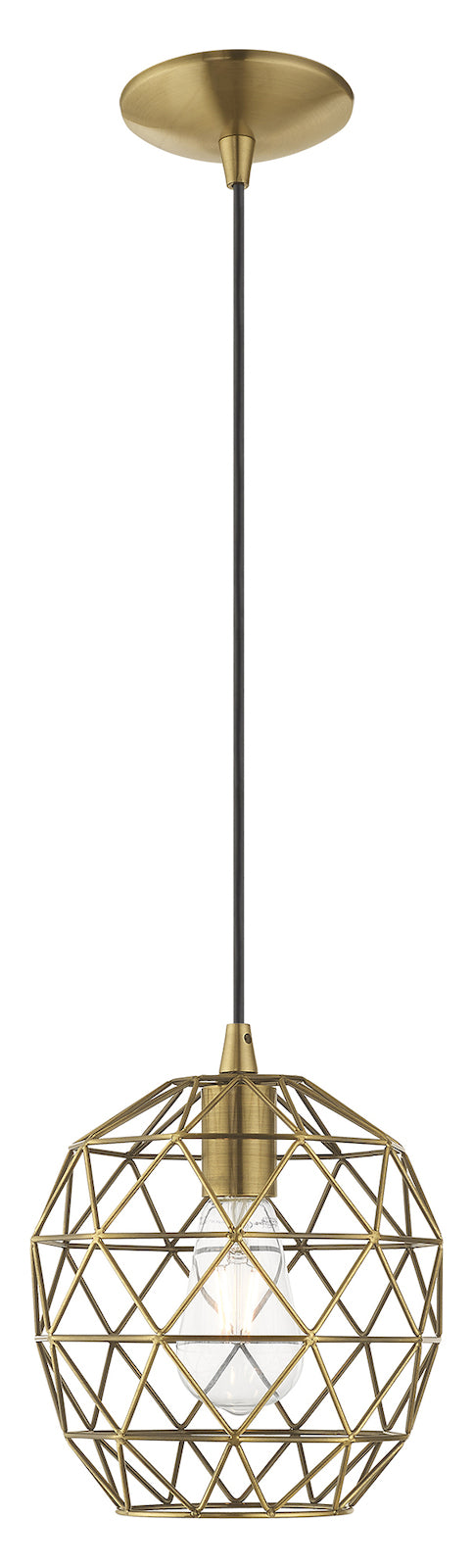 Geometric Shade 8 Inch 1 Light Mini Pendant