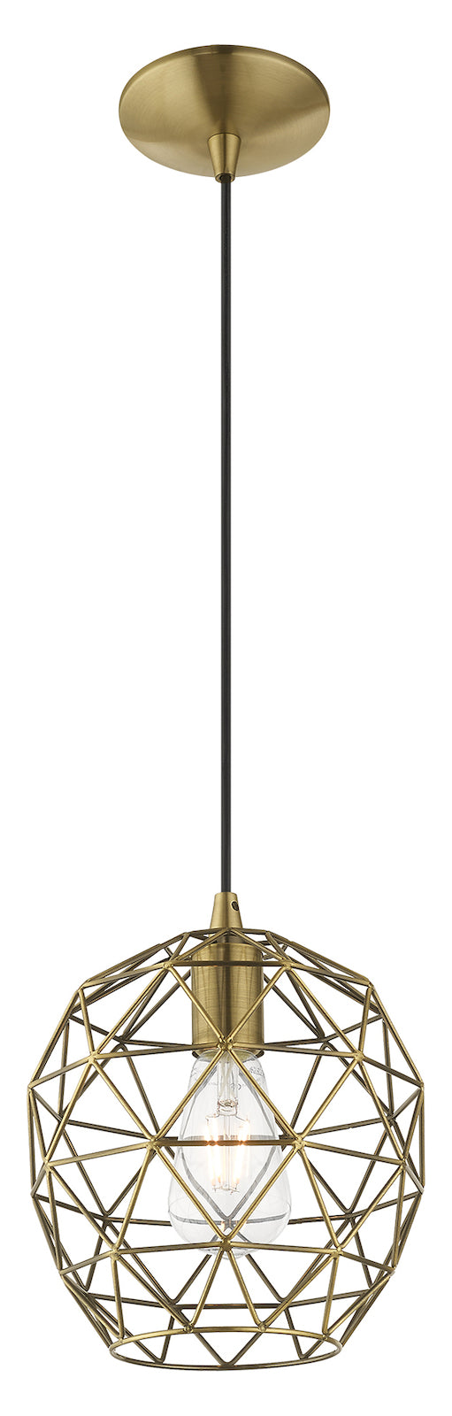 Geometric Shade 8 Inch 1 Light Mini Pendant