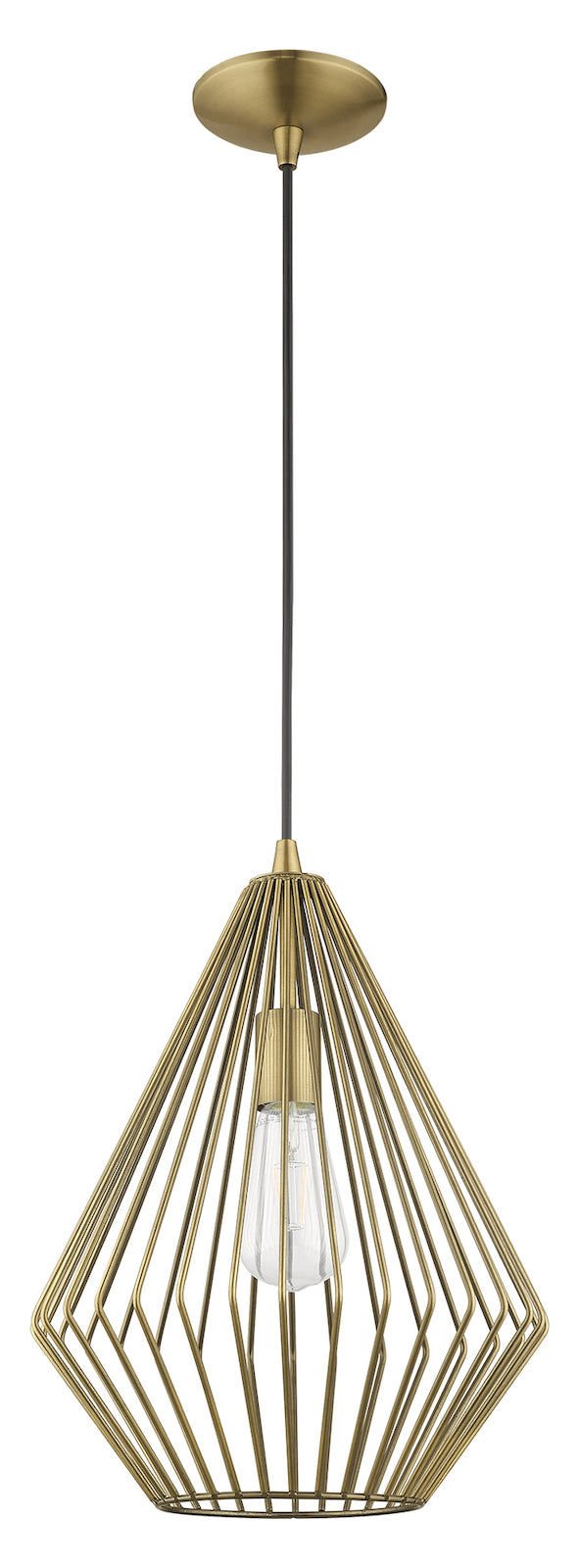 Geometric Shade 11.5 Inch 1 Light Mini Pendant