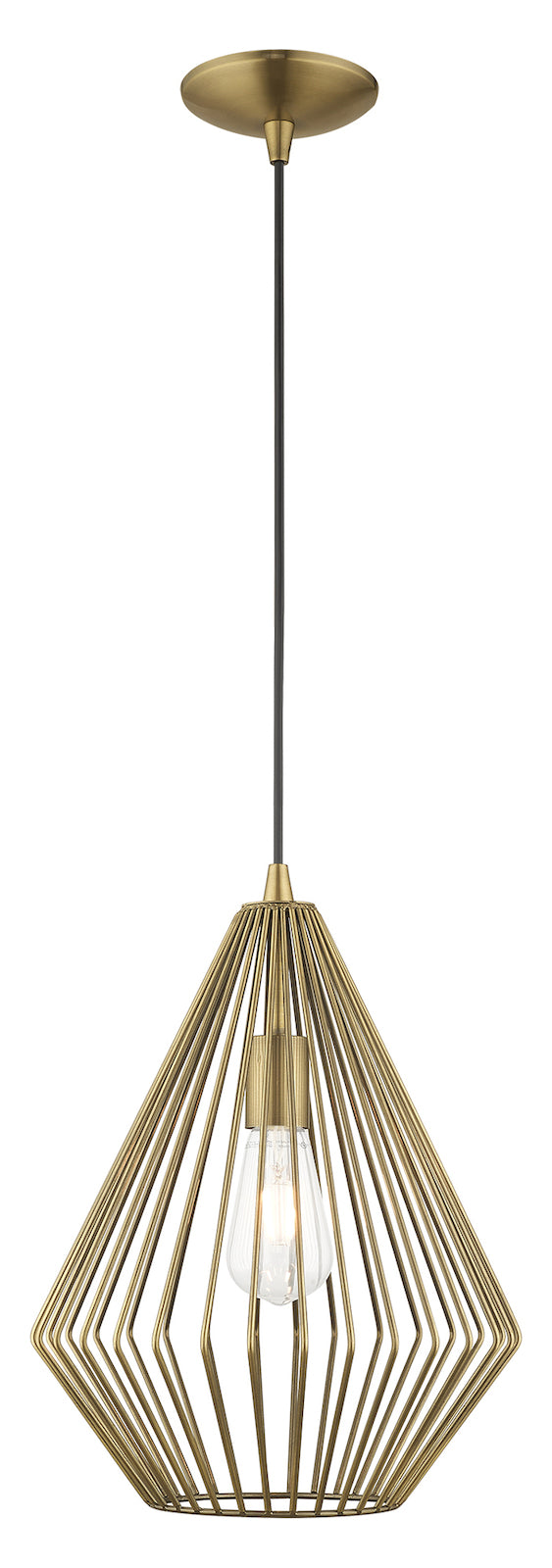 Geometric Shade 11.5 Inch 1 Light Mini Pendant