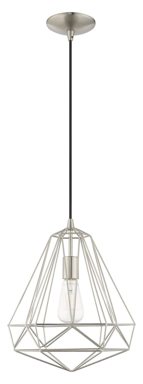 Geometric Shade 12.25 Inch 1 Light Mini Pendant