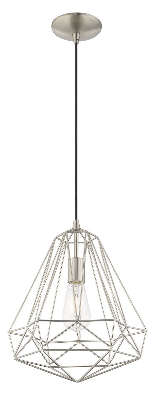 Geometric Shade 12.25 Inch 1 Light Mini Pendant