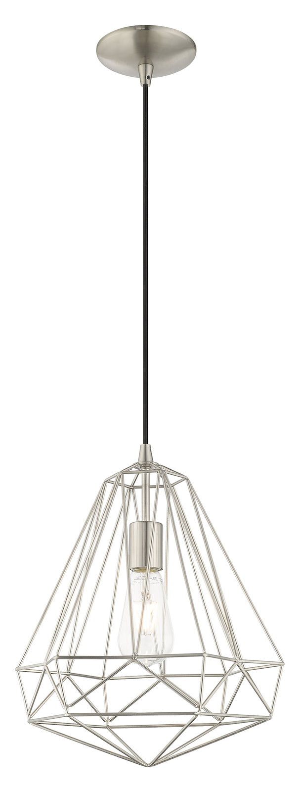 Geometric Shade 12.25 Inch 1 Light Mini Pendant