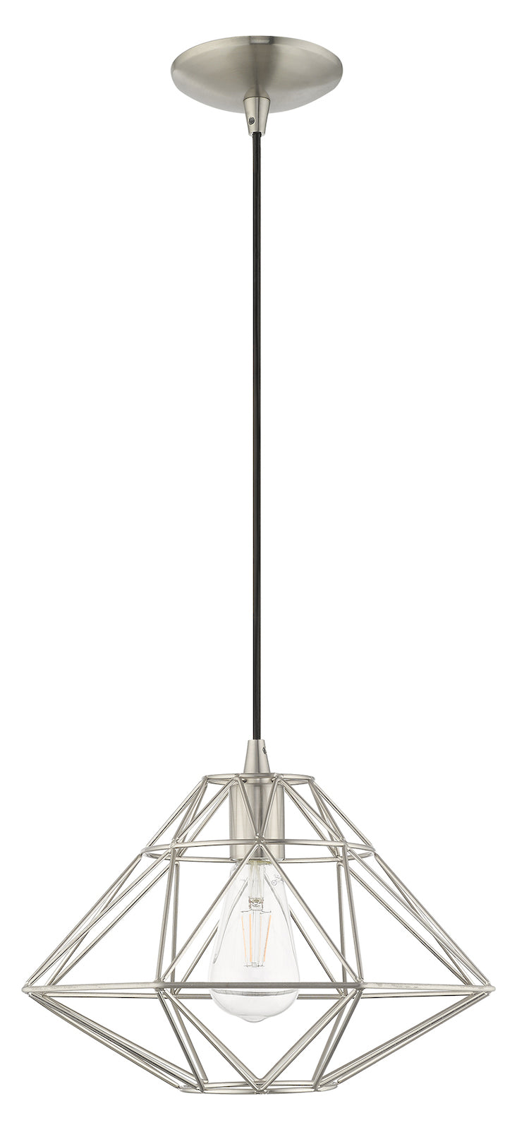 Geometric Shade 13.5 Inch 1 Light Mini Pendant