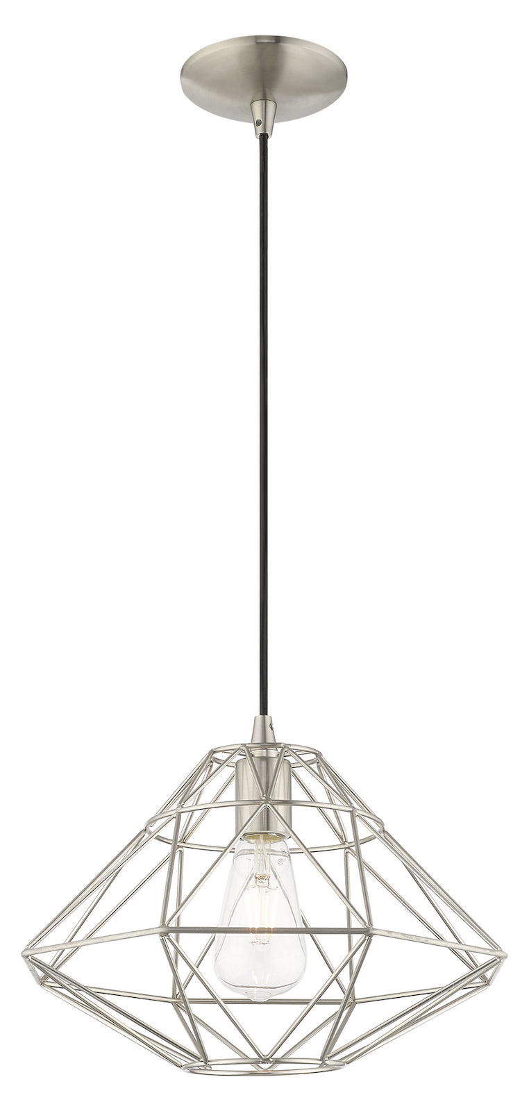 Geometric Shade 13.5 Inch 1 Light Mini Pendant