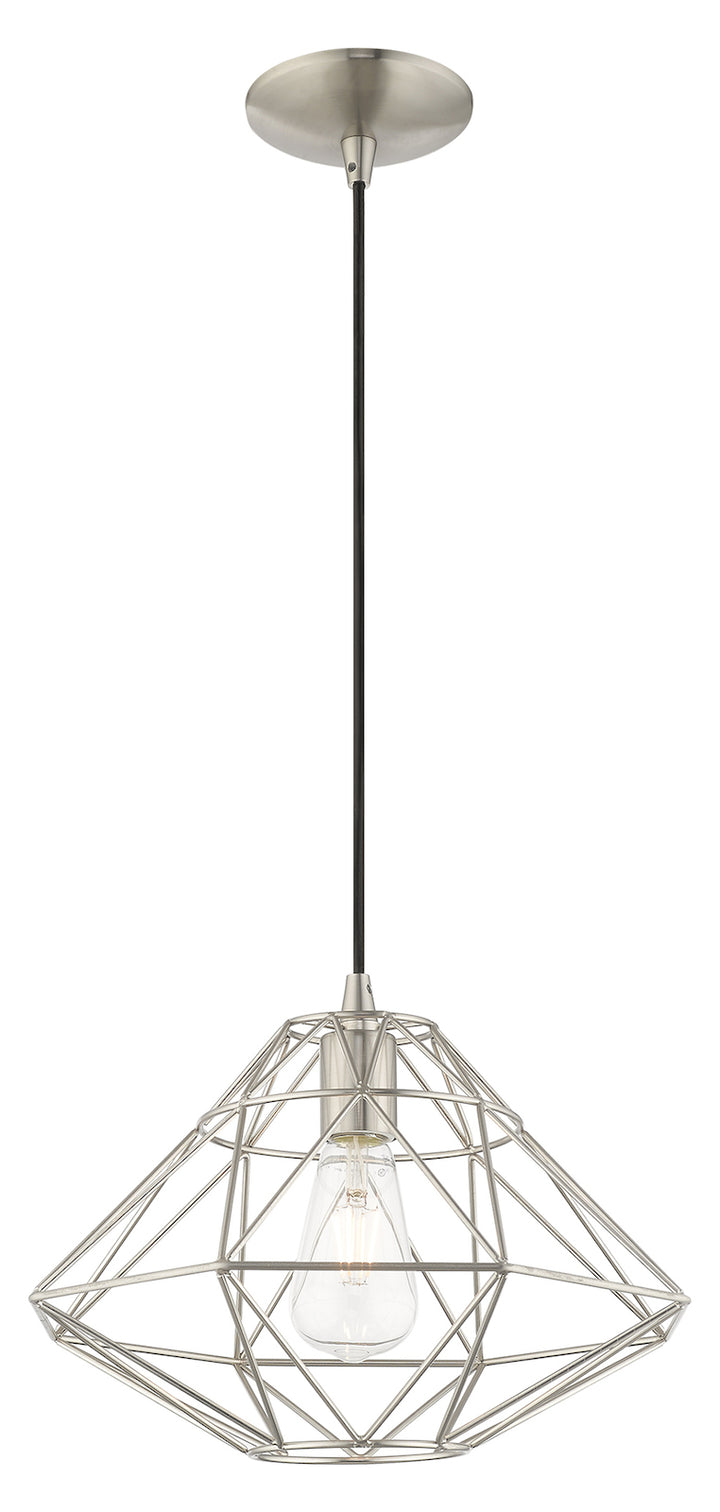 Geometric Shade 13.5 Inch 1 Light Mini Pendant