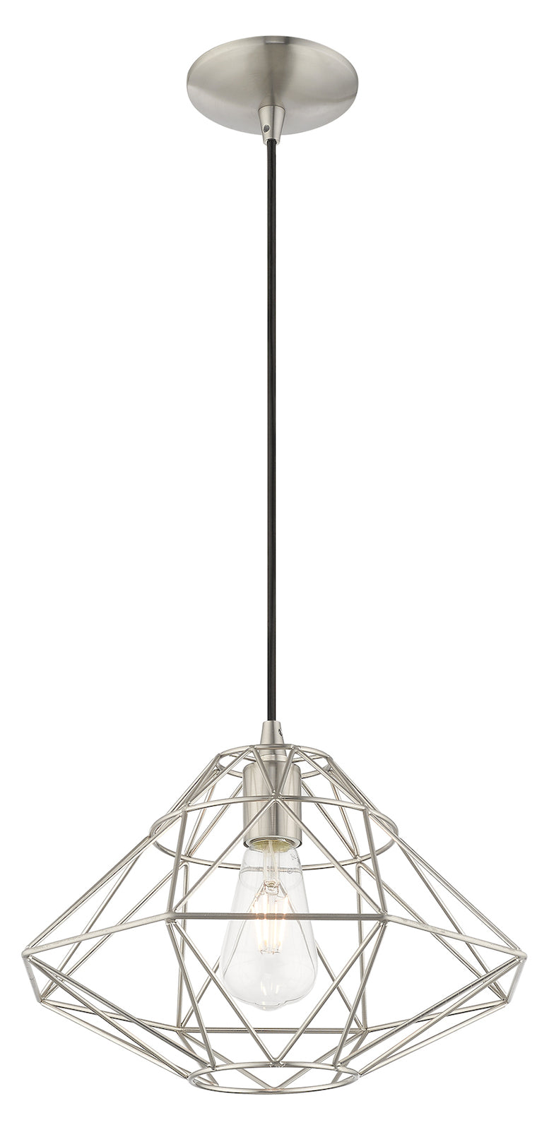 Geometric Shade 13.5 Inch 1 Light Mini Pendant