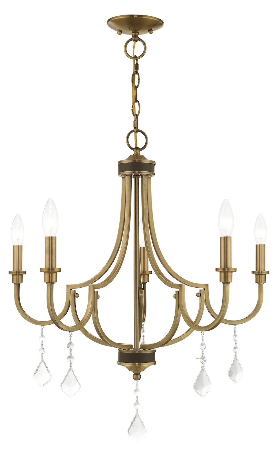 5 Light Chandelier by Livex Lighting