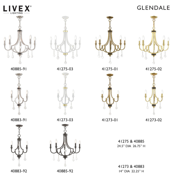3 Light Mini Chandelier
