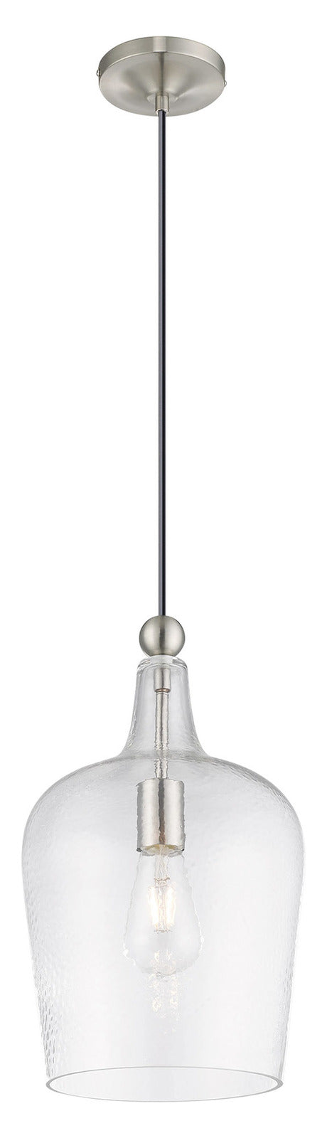 Art Glass 9.25 Inch 1 Light Mini Pendant With Clear Glass