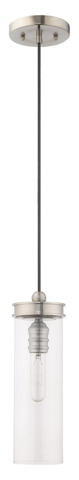 Art Glass 5.125 Inch 1 Light Mini Pendant With Clear Glass