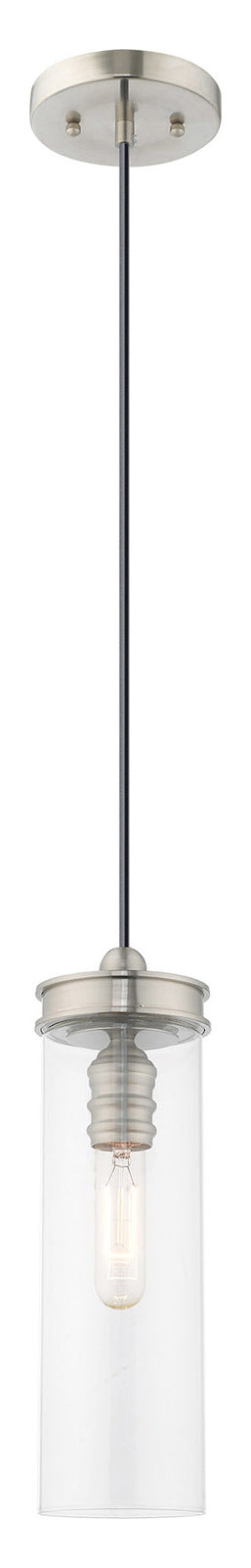 Art Glass 5.125 Inch 1 Light Mini Pendant With Clear Glass