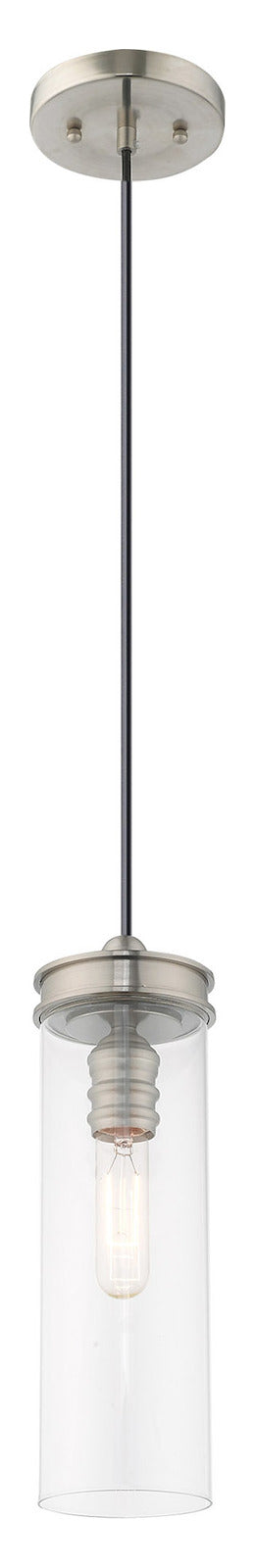 Art Glass 5.125 Inch 1 Light Mini Pendant With Clear Glass