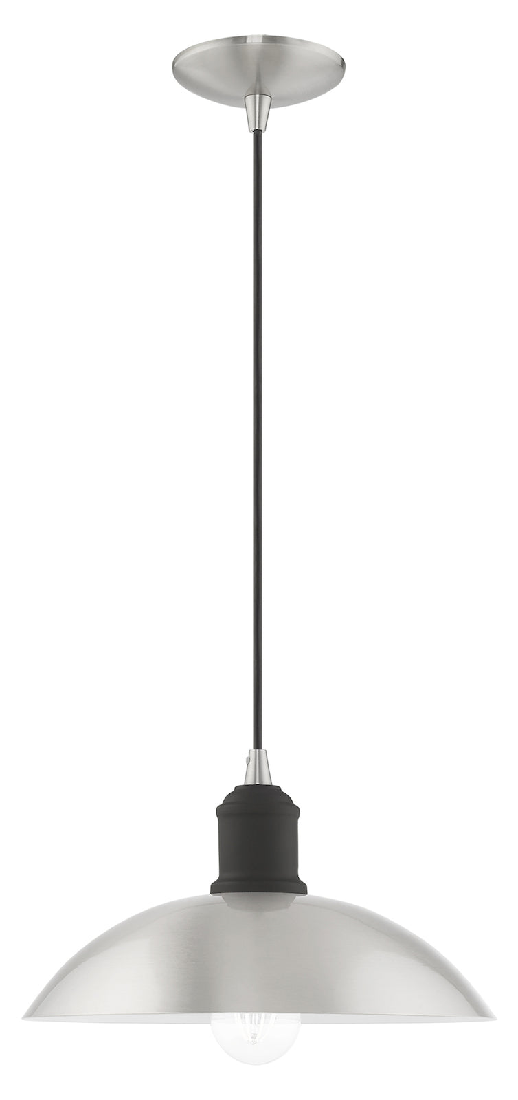Metal Shade 12.5 Inch 1 Light Mini Pendant