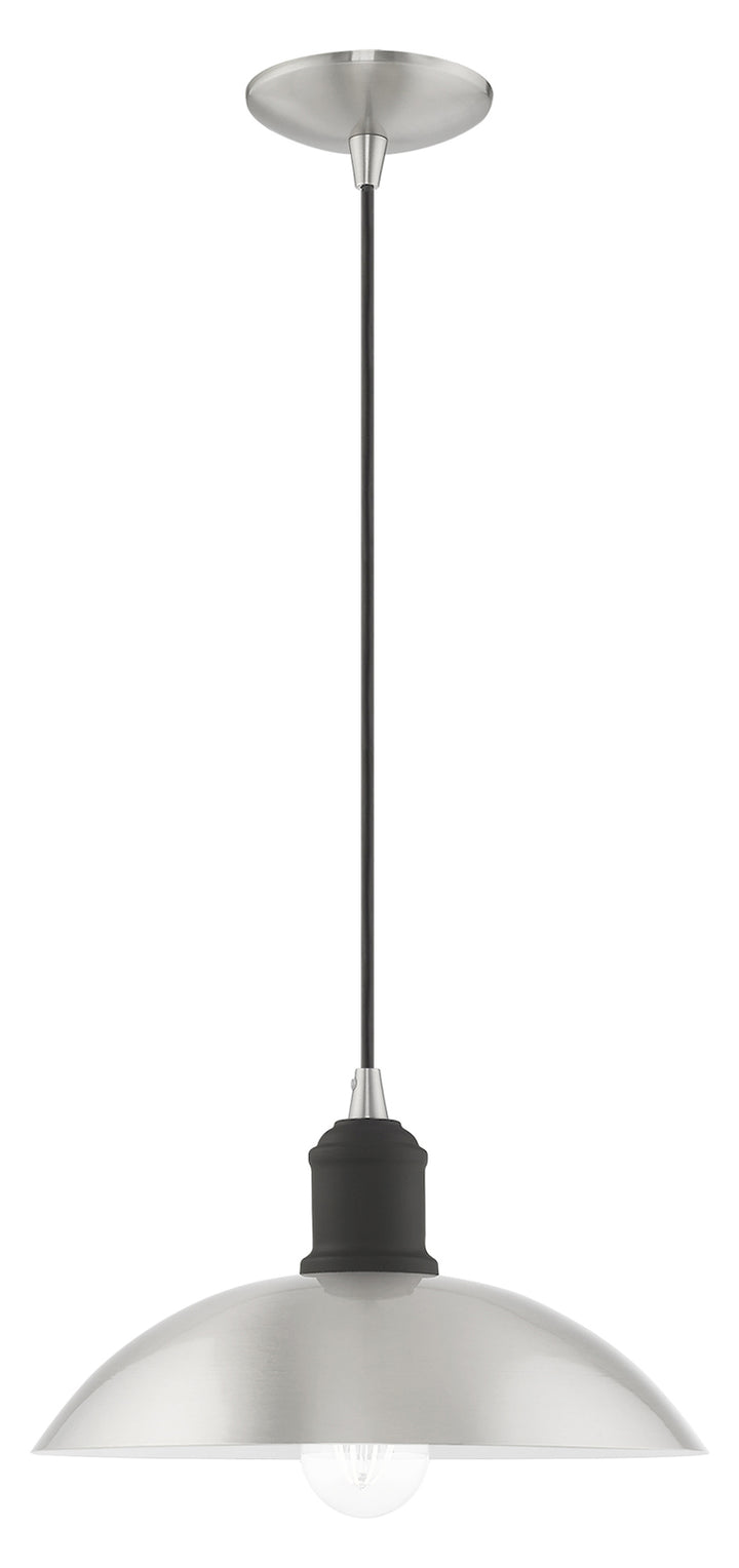 Metal Shade 12.5 Inch 1 Light Mini Pendant