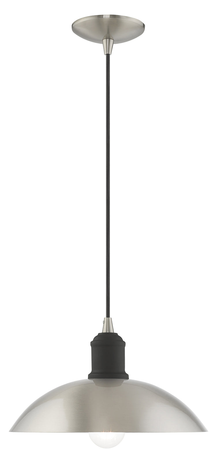 Metal Shade 12.5 Inch 1 Light Mini Pendant
