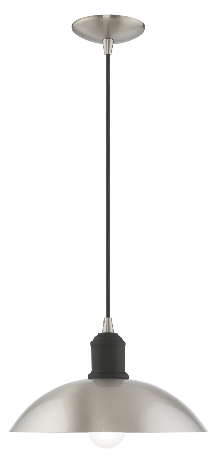 Metal Shade 12.5 Inch 1 Light Mini Pendant