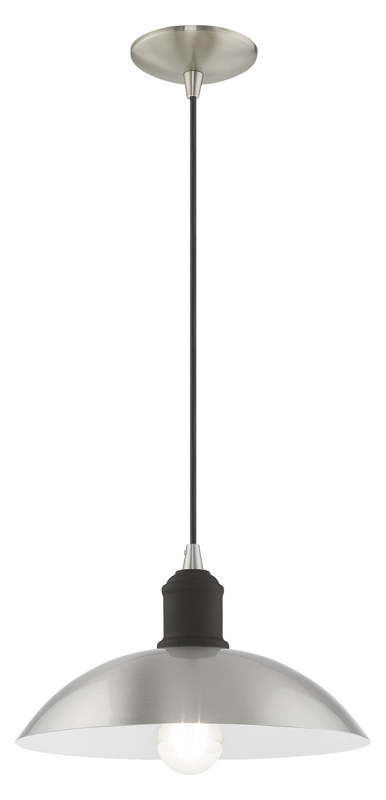 Metal Shade 12.5 Inch 1 Light Mini Pendant
