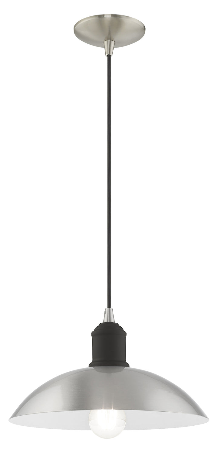 Metal Shade 12.5 Inch 1 Light Mini Pendant