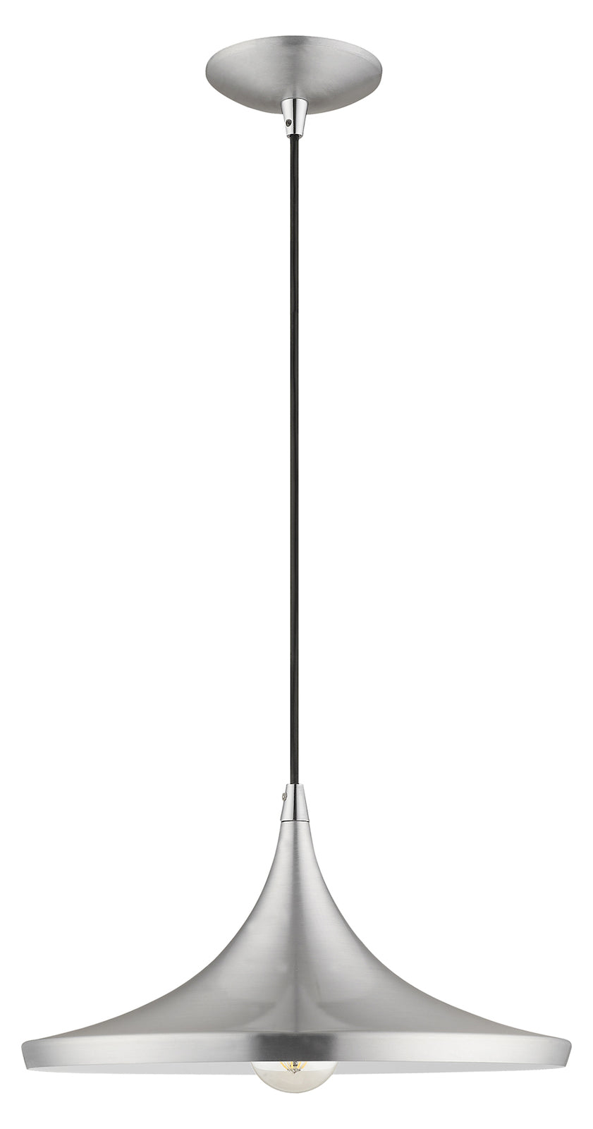 Metal Shade 14 Inch 1 Light Mini Pendant