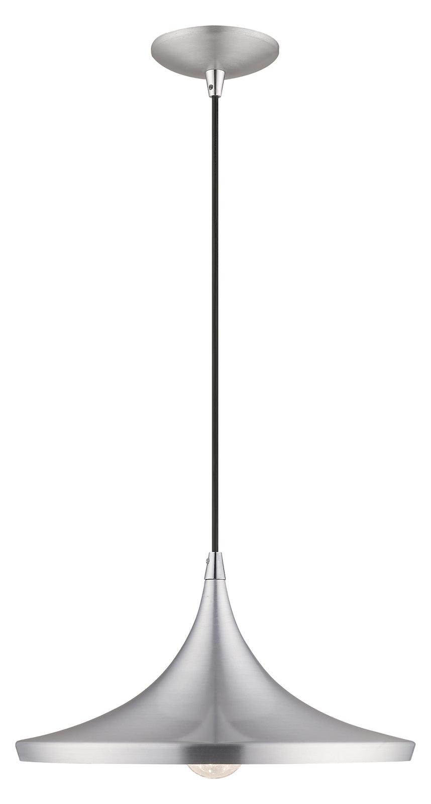 Metal Shade 14 Inch 1 Light Mini Pendant