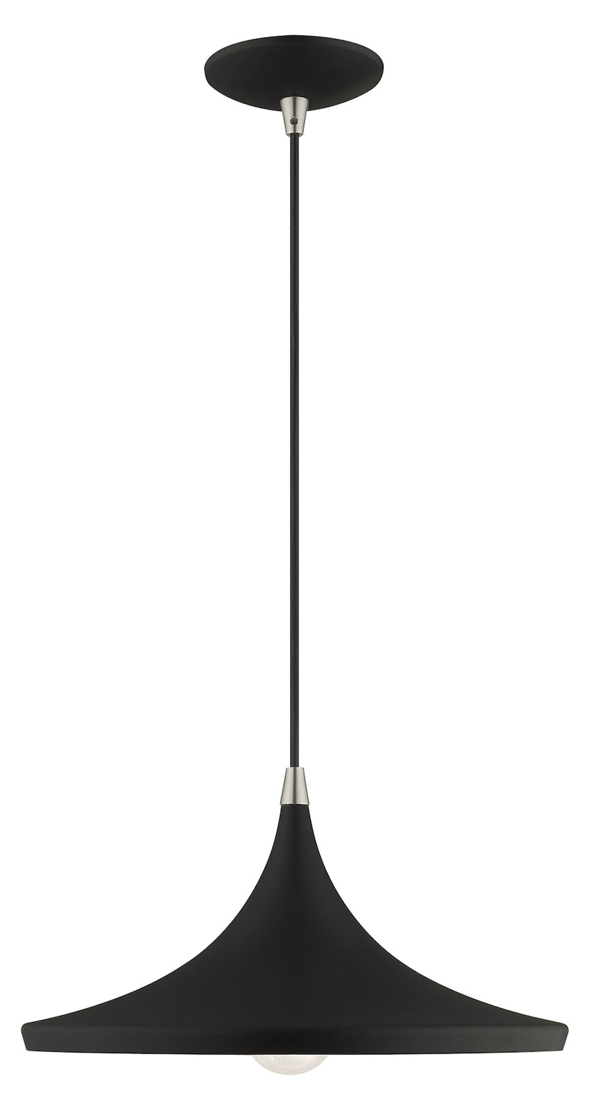 Metal Shade 14 Inch 1 Light Mini Pendant
