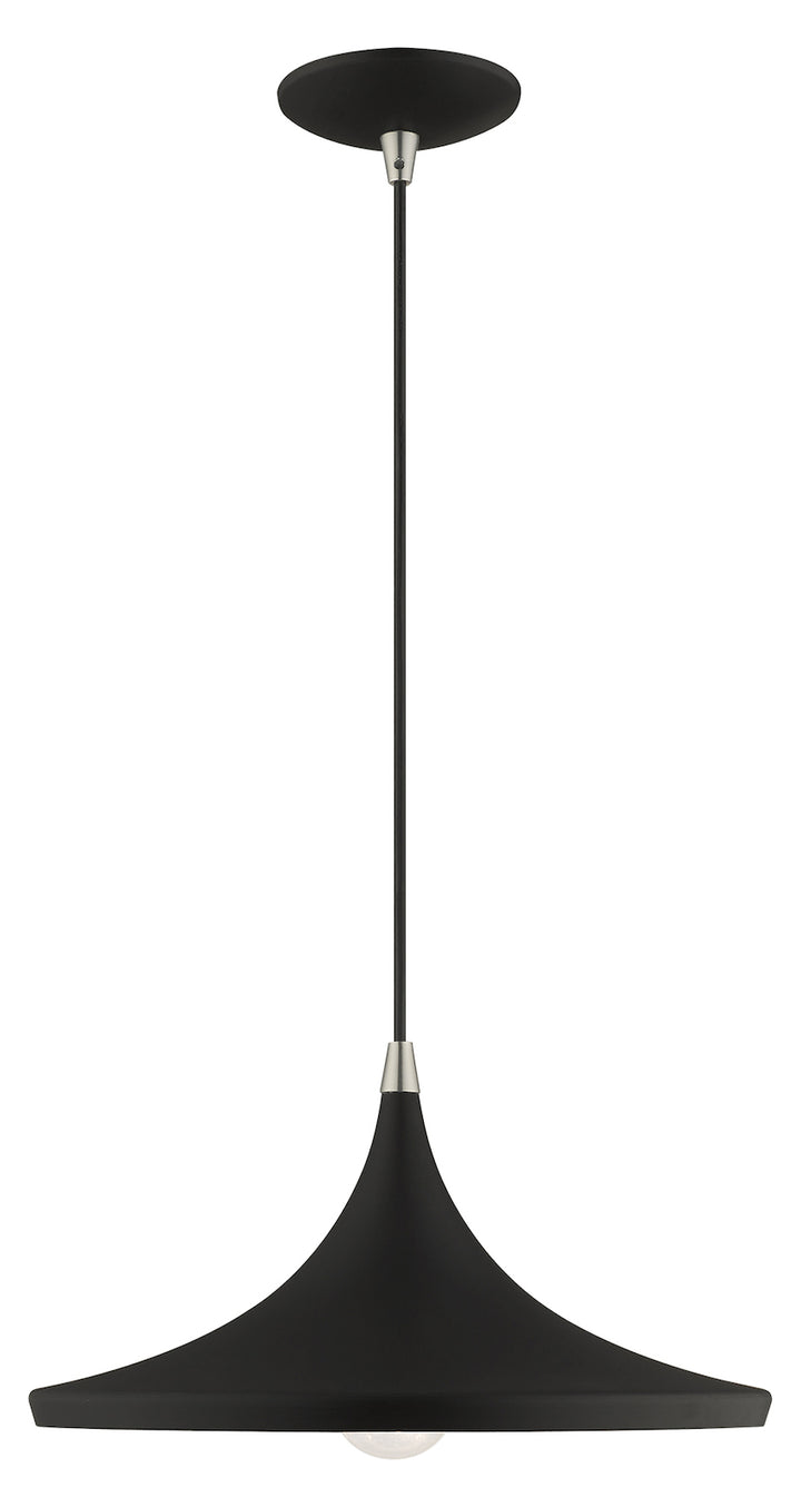 Metal Shade 14 Inch 1 Light Mini Pendant