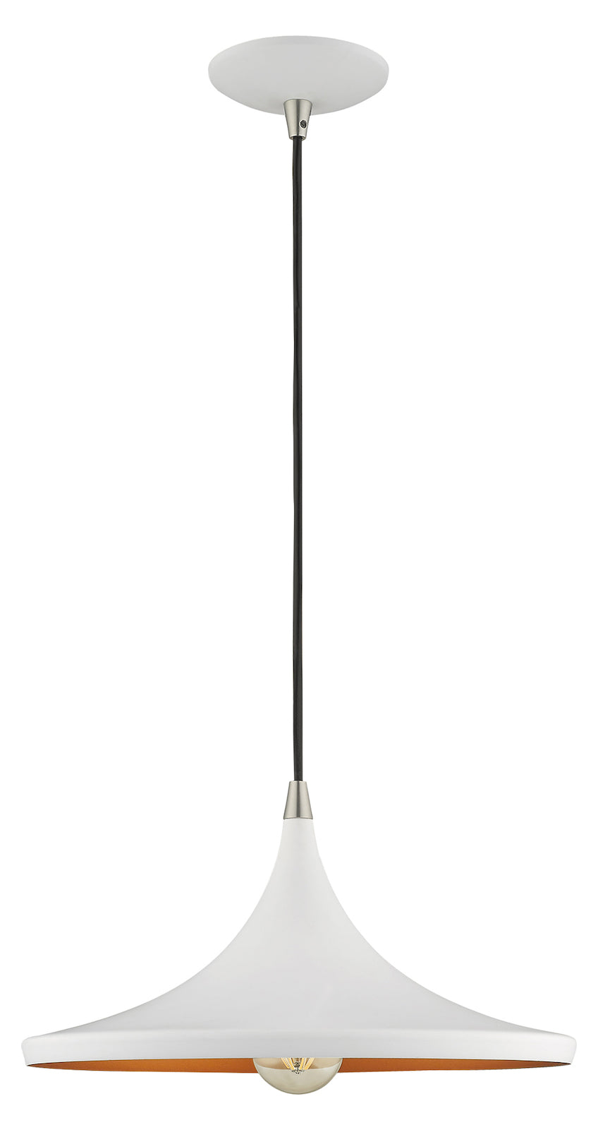 Metal Shade 14 Inch 1 Light Mini Pendant