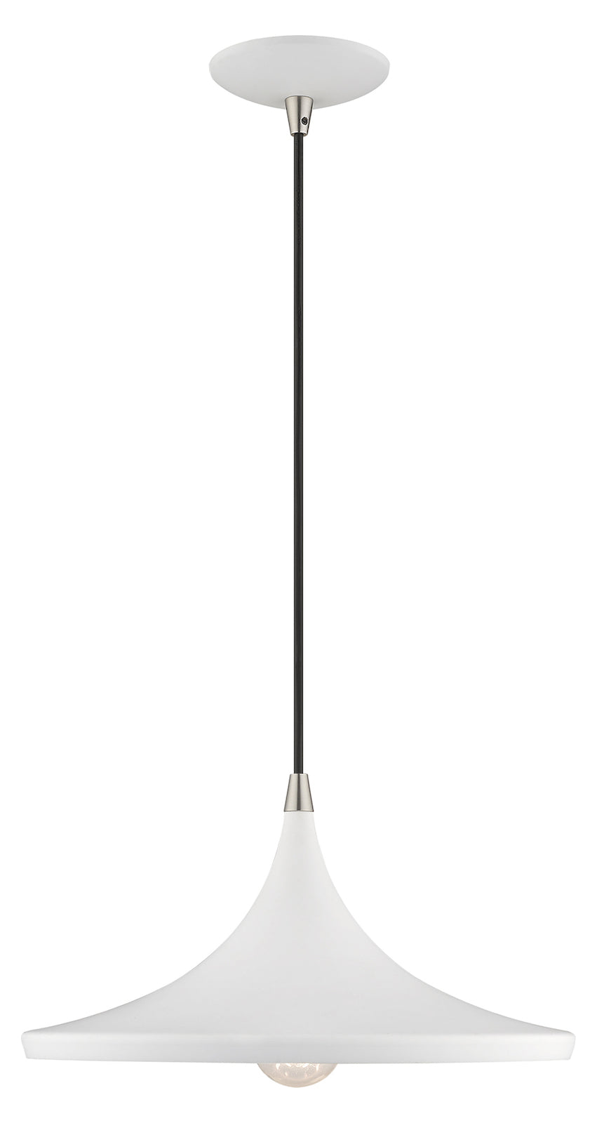 Metal Shade 14 Inch 1 Light Mini Pendant