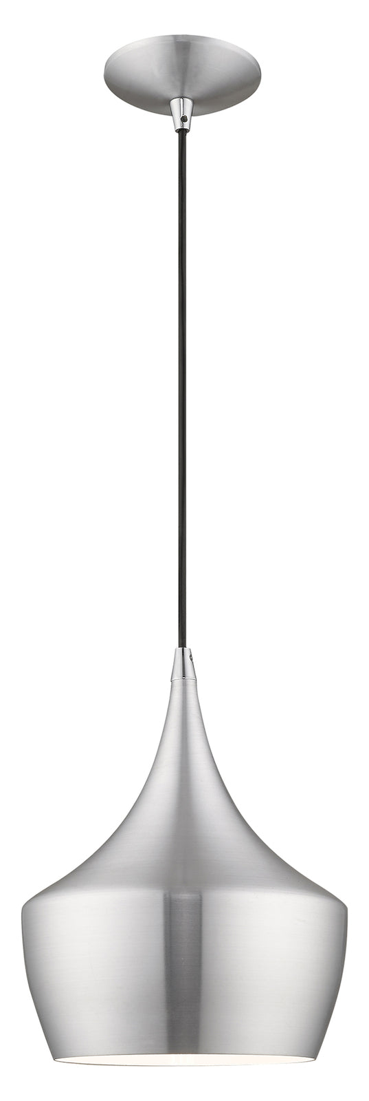 Metal Shade 9.5 Inch 1 Light Mini Pendant by Livex Lighting