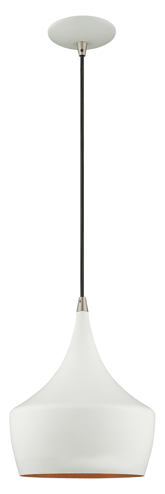 Metal Shade 9.5 Inch 1 Light Mini Pendant